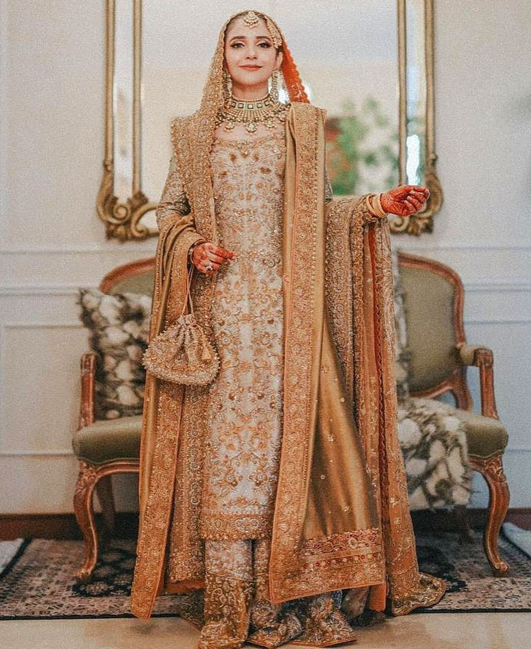 dr haroon copper and gold bridal dress uk usa canada