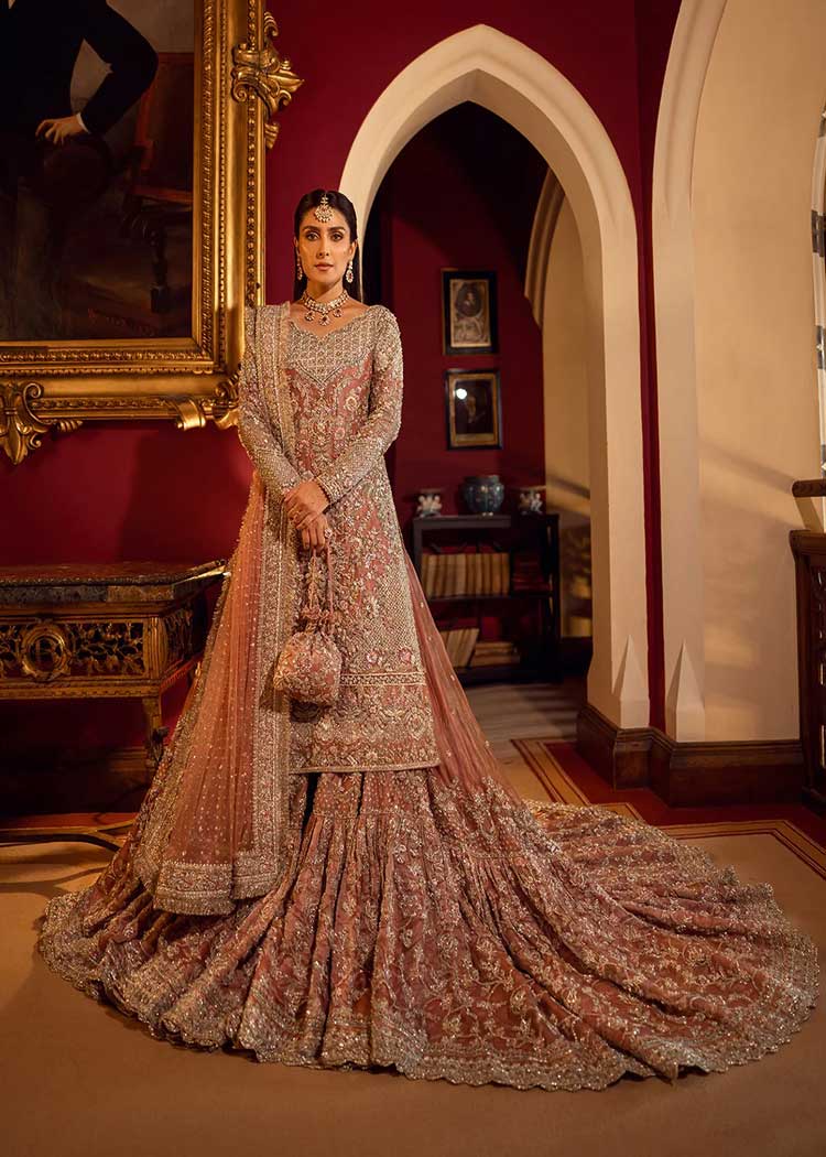 Pakistani wedding dress shirt lehenga and dupatta for Nikah