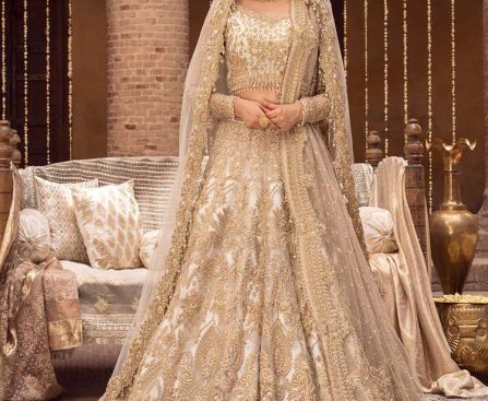 off white lehenga choli for nikah barat day