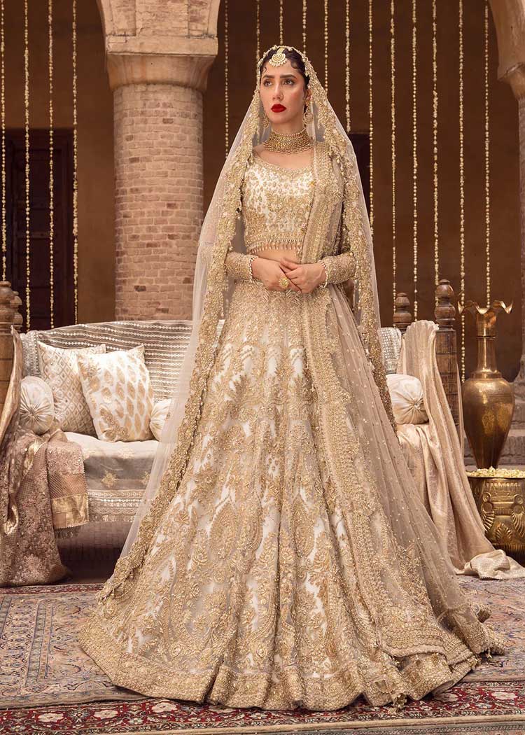 off white lehenga choli for nikah barat day