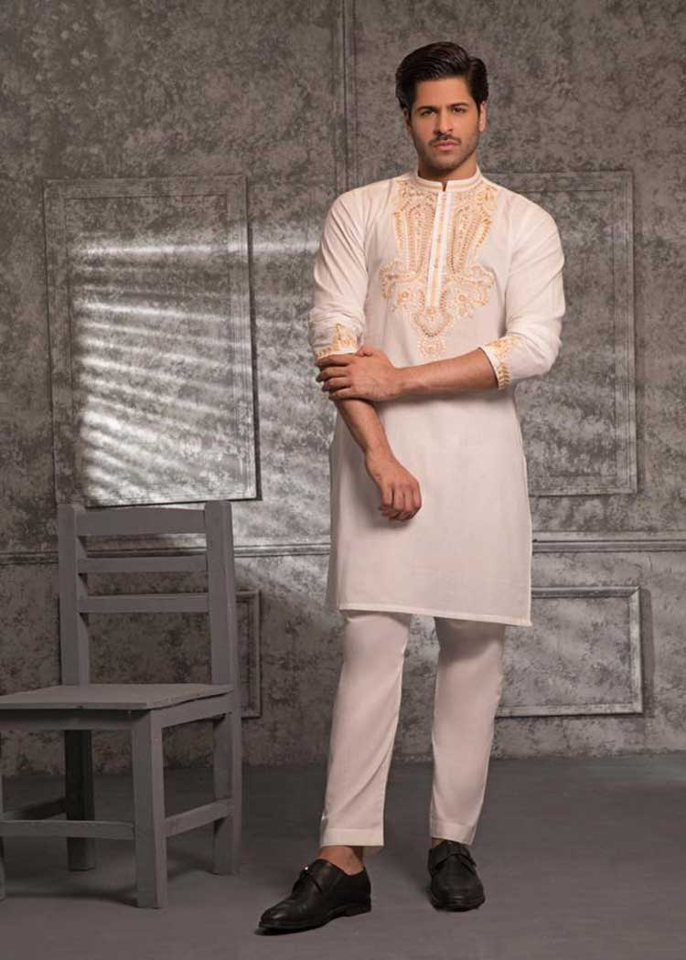 off white gold kurta pajama article